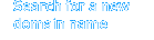 Search for a new domain name